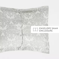 Casual Comfort Soft Damask Pattern Oversized Duvet Cover Set