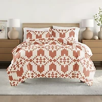 Casual Comfort Adobe Diamond Patterned Duvet Cover Set
