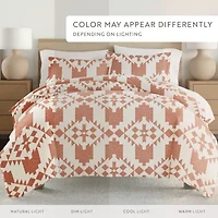 Casual Comfort Adobe Diamond Patterned Duvet Cover Set