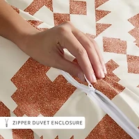 Casual Comfort Adobe Diamond Patterned Duvet Cover Set