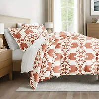 Casual Comfort Adobe Diamond Patterned Duvet Cover Set