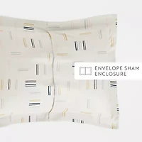 Casual Comfort Geo Dash Patterned Duvet Cover Set