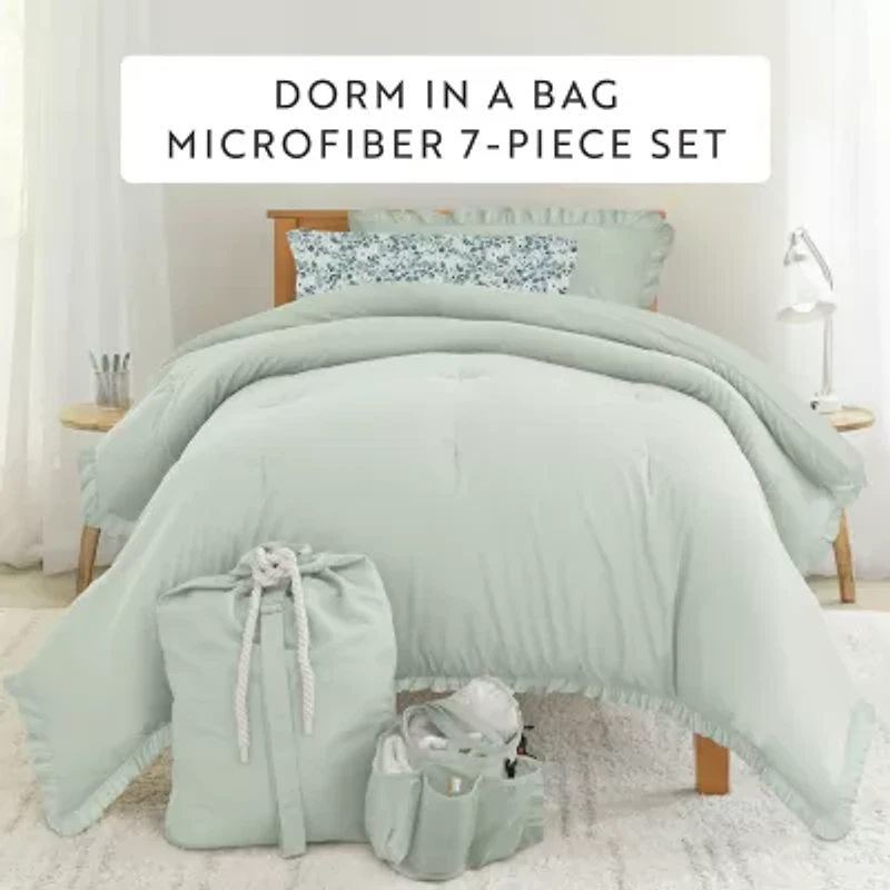 Casual Comfort Dorm In A Bag 7-pc. Down Alternative Complete Bedding Set with Sheets