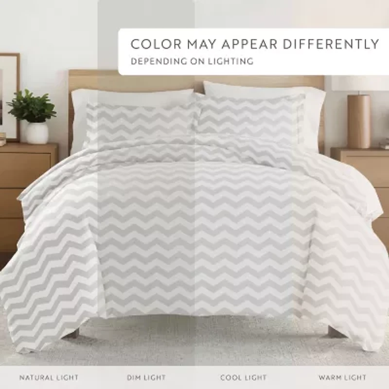 Casual Comfort Premium Ultra Soft Arrow Pattern Duvet Cover Set