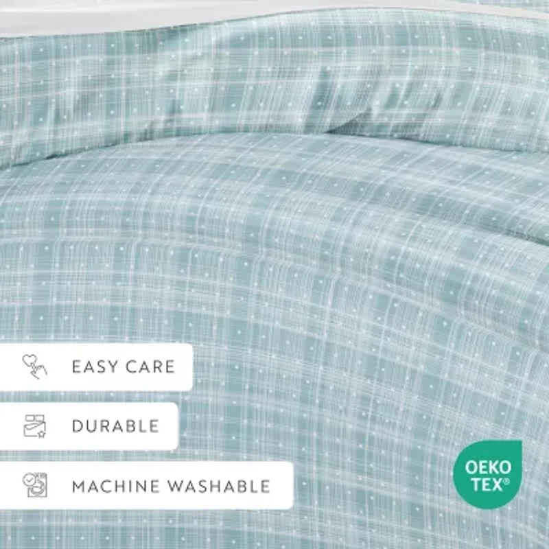 Casual Comfort Premium Ultra Soft Polka Dot Pattern Duvet Cover Set