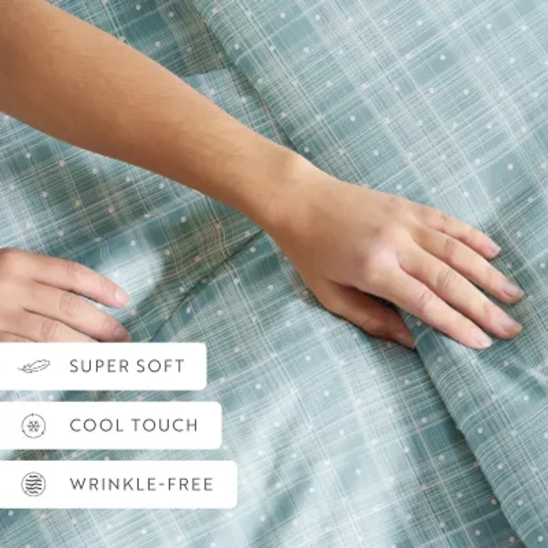 Casual Comfort Premium Ultra Soft Polka Dot Pattern Duvet Cover Set