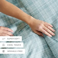 Casual Comfort Premium Ultra Soft Polka Dot Pattern Duvet Cover Set