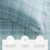 Casual Comfort Premium Ultra Soft Polka Dot Pattern Duvet Cover Set