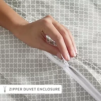 Casual Comfort Premium Ultra Soft Quatrefoil Pattern Duvet Cover Set
