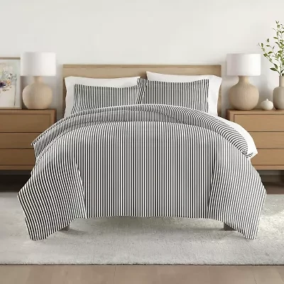 Casual Comfort Premium Ultra Soft Ribbon Pattern Duvet Cover Set