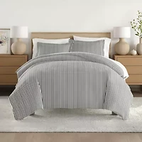 Casual Comfort Premium Ultra Soft Ribbon Pattern Duvet Cover Set