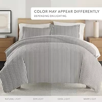 Casual Comfort Premium Ultra Soft Ribbon Pattern Duvet Cover Set