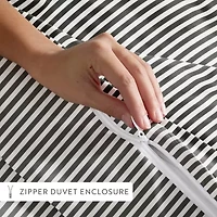 Casual Comfort Premium Ultra Soft Ribbon Pattern Duvet Cover Set