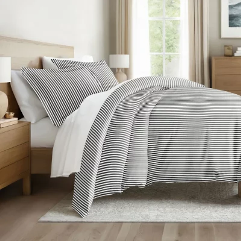 Casual Comfort Premium Ultra Soft Ribbon Pattern Duvet Cover Set