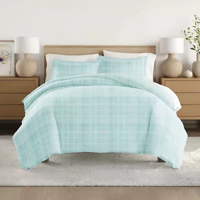 Casual Comfort™ Premium Ultra Soft Thatch Pattern Duvet Cover Set