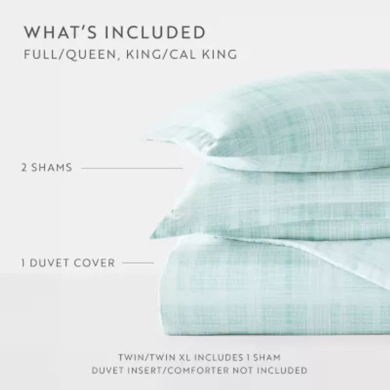 Casual Comfort™ Premium Ultra Soft Thatch Pattern Duvet Cover Set