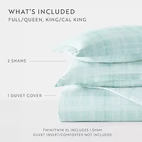 Casual Comfort™ Premium Ultra Soft Thatch Pattern Duvet Cover Set