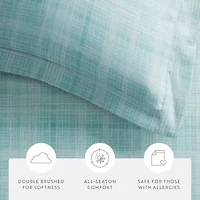 Casual Comfort™ Premium Ultra Soft Thatch Pattern Duvet Cover Set