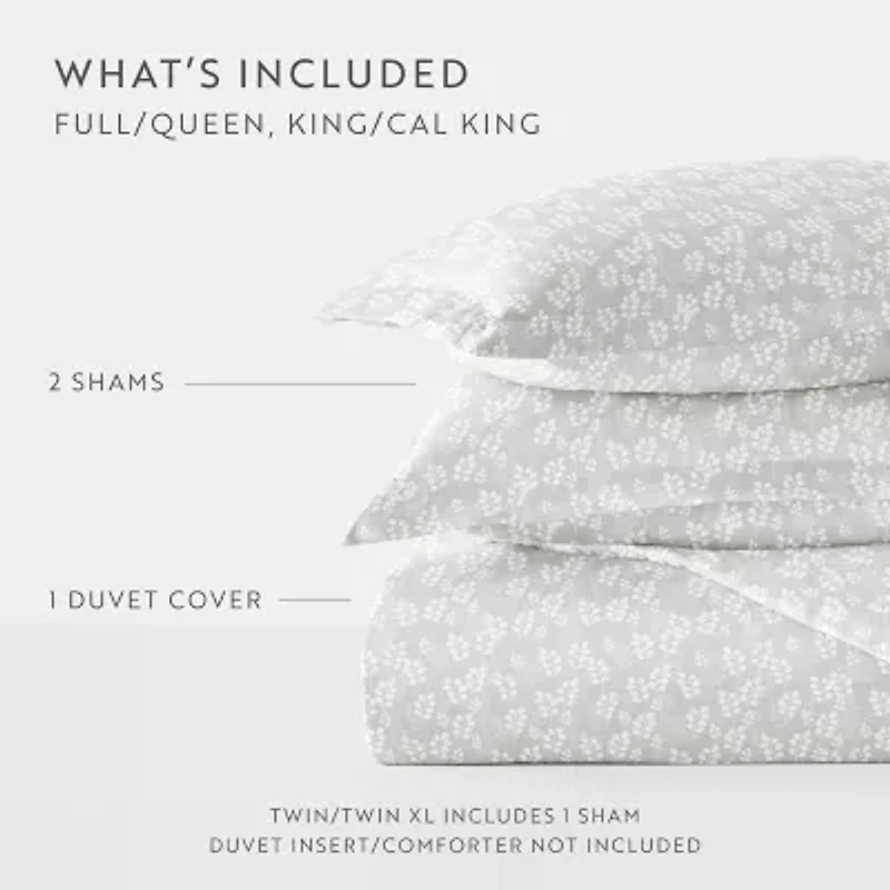 Casual Comfort Premium Ultra Soft Wheatfield Pattern Duvet Cover Set