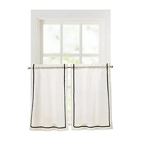 CURTIANWORKS Rita 2-pc. Rod Pocket Window Tier