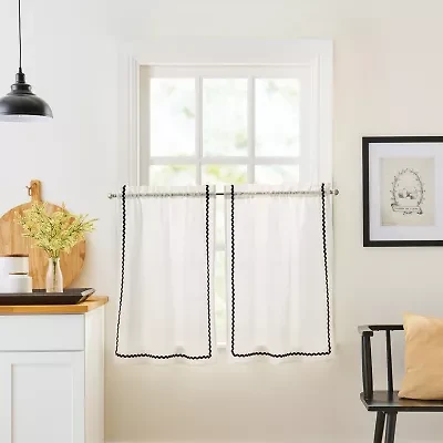 CURTIANWORKS Rita 2-pc. Rod Pocket Window Tier