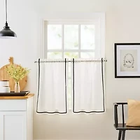 CURTIANWORKS Rita 2-pc. Rod Pocket Window Tier