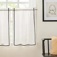 CURTIANWORKS Rita 2-pc. Rod Pocket Window Tier