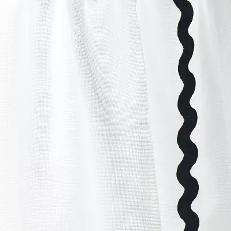 CURTIANWORKS Rita 2-pc. Rod Pocket Window Tier