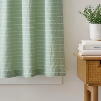 CURTIANWORKS Bridge 2-pc. Rod Pocket Window Tier