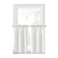 CURTIANWORKS Grace Floral 2-pc. Rod Pocket Window Tier