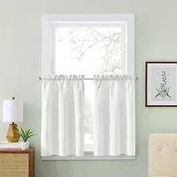 CURTIANWORKS Grace Floral 2-pc. Rod Pocket Window Tier