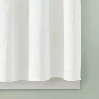 CURTIANWORKS Grace Floral 2-pc. Rod Pocket Window Tier