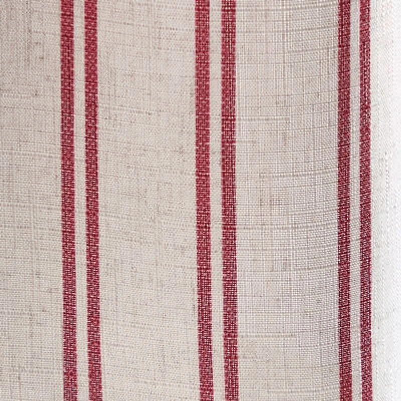 CURTIANWORKS Banner Stripe 3-pc. Rod Pocket Kitchen Curtains & Drapes Window Set