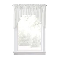 CURTIANWORKS Grace Floral Rod Pocket Valance
