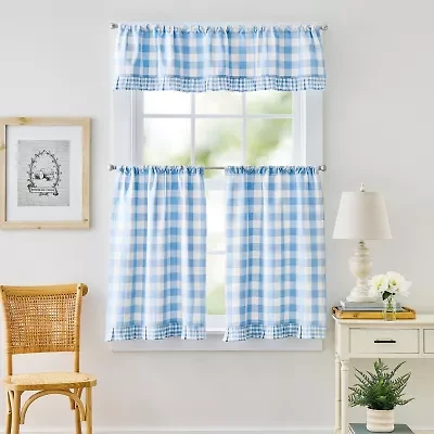 CURTIANWORKS Buffalo Rod Pocket Tailored Valance