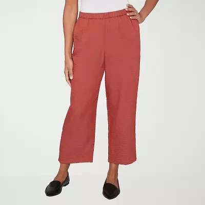 Alfred Dunner Spice Market Womens Straight Ankle Pant
