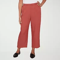 Alfred Dunner Spice Market Womens Straight Ankle Pant