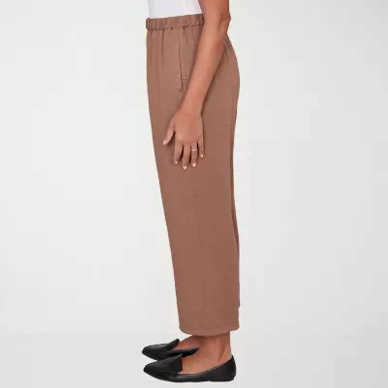 Alfred Dunner Spice Market Womens Straight Ankle Pant