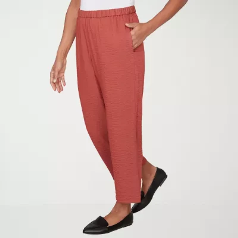 Alfred Dunner Spice Market Womens Straight Ankle Pant