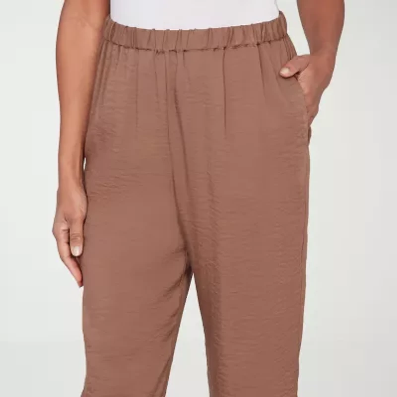 Alfred Dunner Spice Market Womens Straight Ankle Pant
