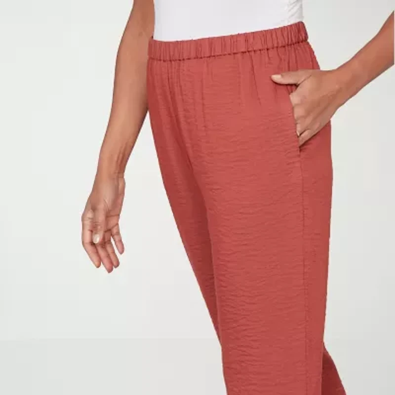 Alfred Dunner Spice Market Womens Straight Ankle Pant