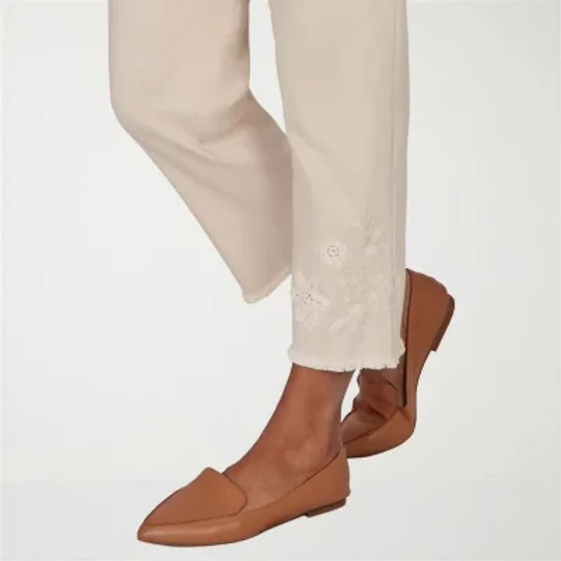 Alfred Dunner Camden Market Womens Straight Mid Rise Pull-On Pant