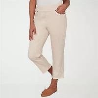 Alfred Dunner Camden Market Womens Straight Mid Rise Pull-On Pant