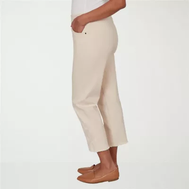 Alfred Dunner Camden Market Womens Straight Mid Rise Pull-On Pant