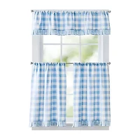 CURTIANWORKS Buffalo 2-pc. Rod Pocket Window Tier