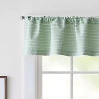 CURTIANWORKS Bridge Rod Pocket Tailored Valance