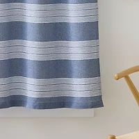 CURTIANWORKS Denim Yarn Dye 2-pc. Rod Pocket Window Tier