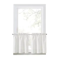 CURTIANWORKS Grace Floral 2-pc. Rod Pocket Window Tier
