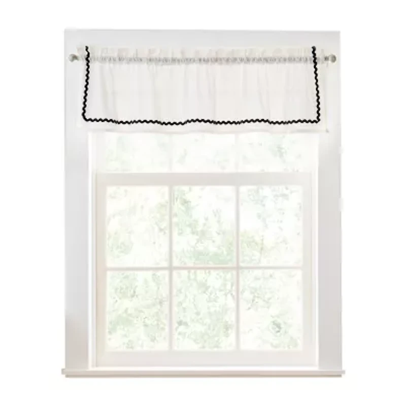 CURTIANWORKS Rita Rod Pocket Tailored Valance
