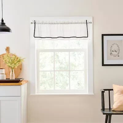 CURTIANWORKS Rita Rod Pocket Tailored Valance